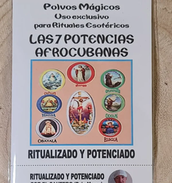 Polvos mágicos 7 potencias afrocubanas