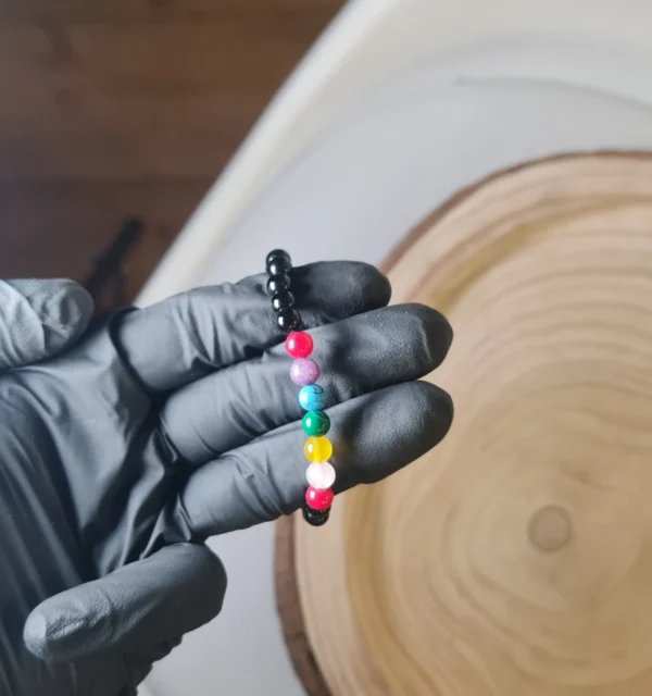 Pulsera 7 Chakras con Ónix