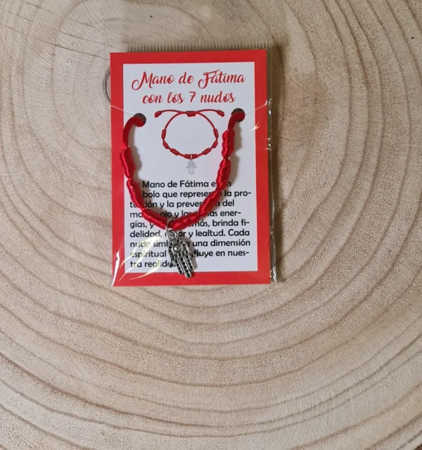 Pulsera 7 Nudos y Mano de Fátima