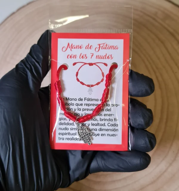 Pulsera 7 Nudos y Mano de Fátima