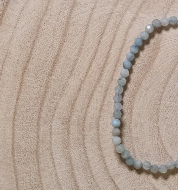 Pulsera Aguamarina Facetada