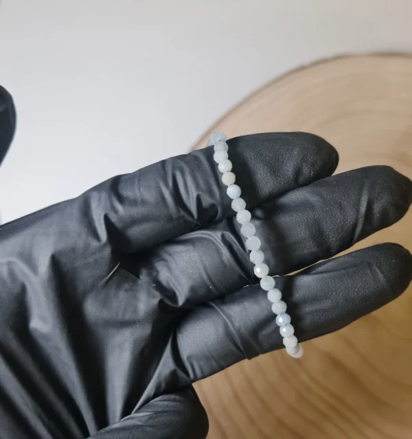 Pulsera Aguamarina Facetada