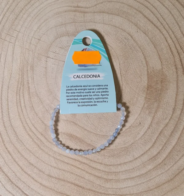 Pulsera Calcedonia Facetada