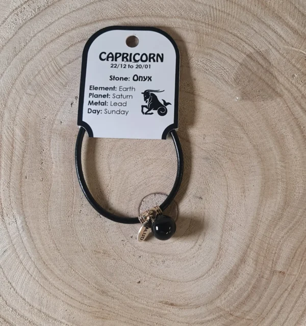 Pulsera Capricornio ónix