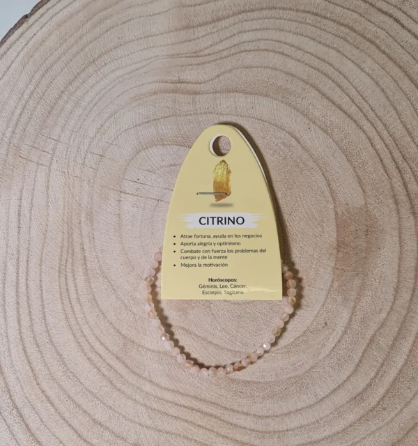 Pulsera Citrino Facetada