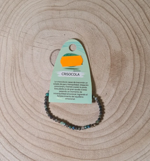 Pulsera Crisocola Facetada