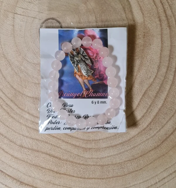 Pulsera Cuarzo Rosa Chamuel