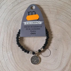 Pulsera Escorpio ónix