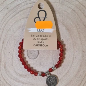 Pulsera Leo carneola 2