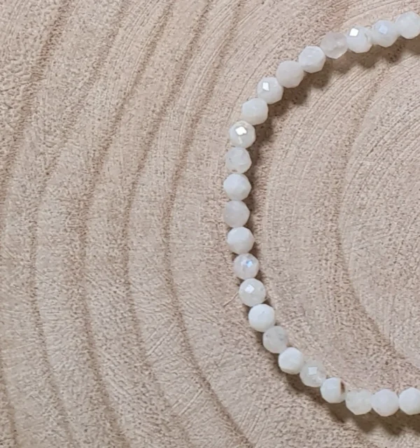 Pulsera Piedra Luna Facetada