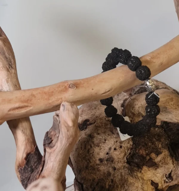Pulsera Semilla Sagrada Rudraksma Negra