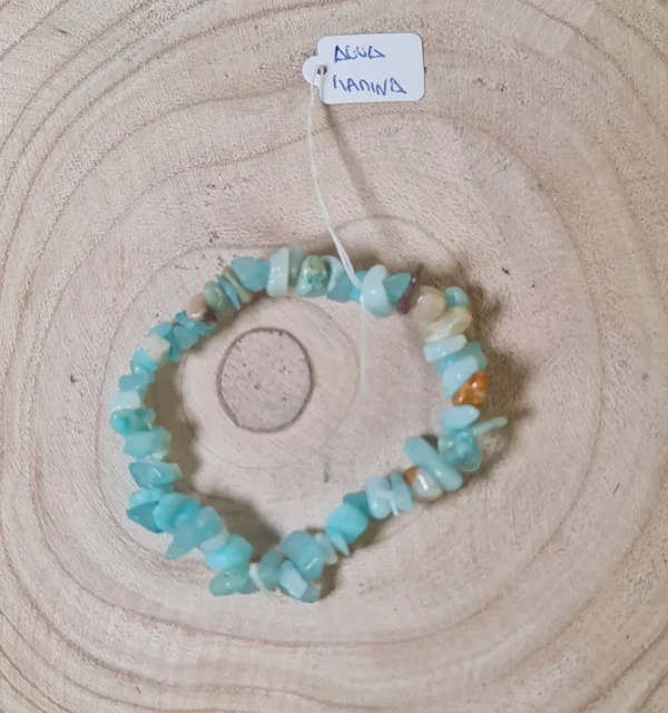 Pulsera aqua marina chips