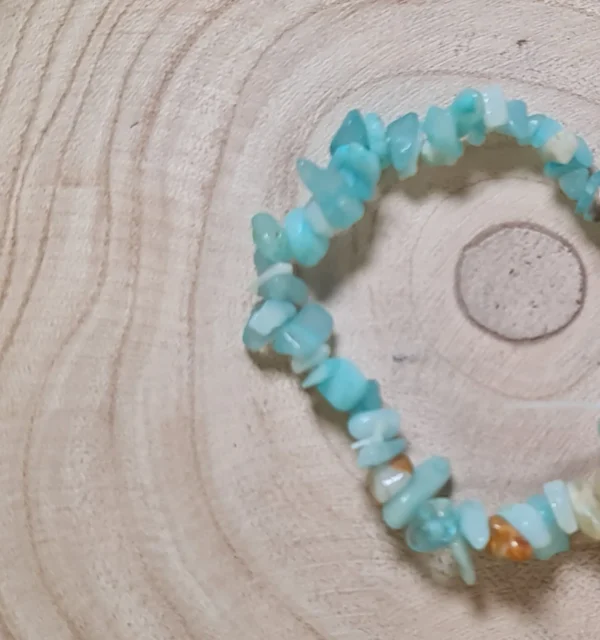 Pulsera aqua marina chips