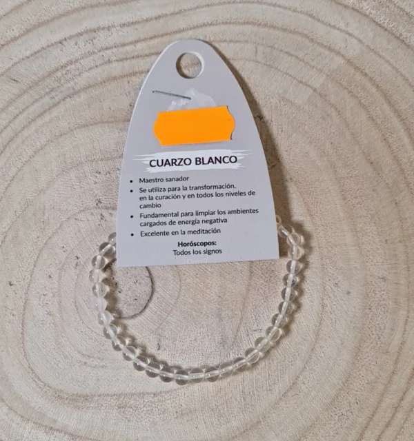 Pulsera cuarzo blanco 2