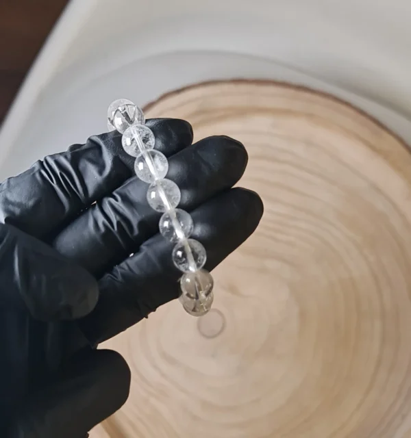 Pulsera cuarzo blanco grande