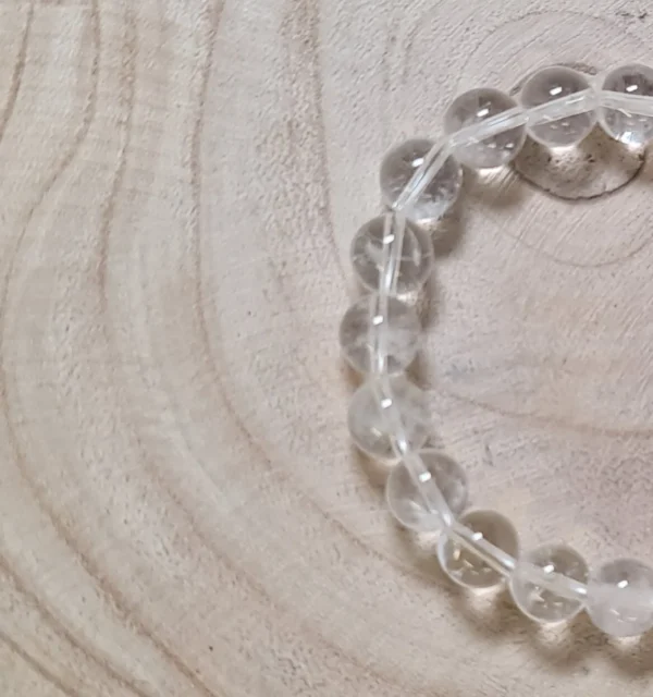 Pulsera cuarzo blanco grande