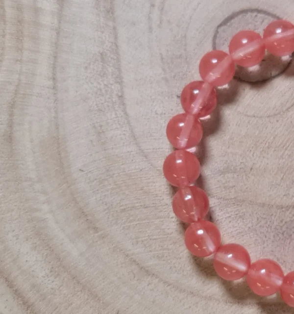 Pulsera cuarzo cerezo