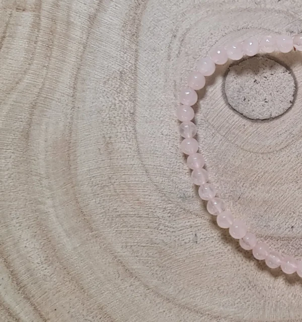 Pulsera cuarzo rosa