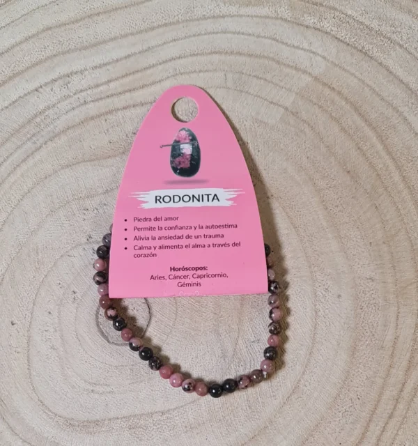 Pulsera de rodonita