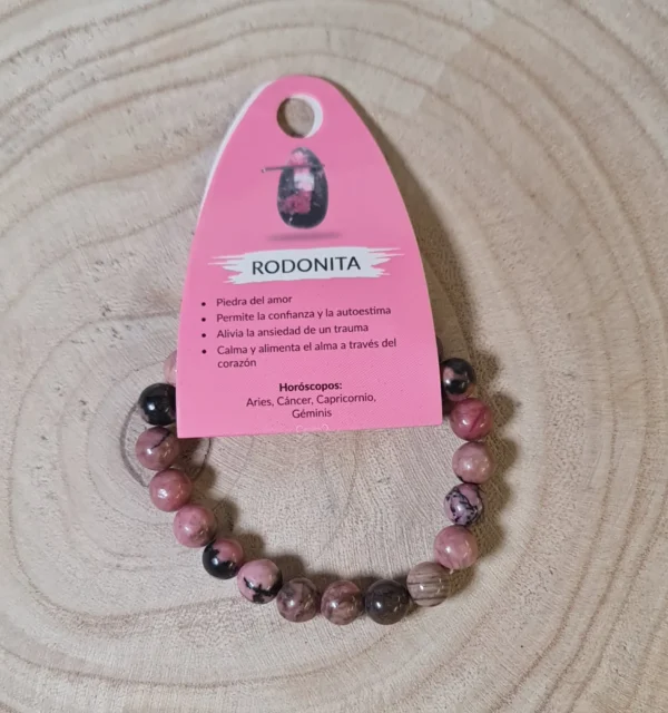 Pulsera de rodonita grande