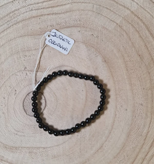 Pulsera infantil obsidiana