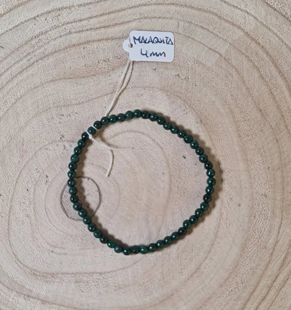 Pulsera malaquita 4mm