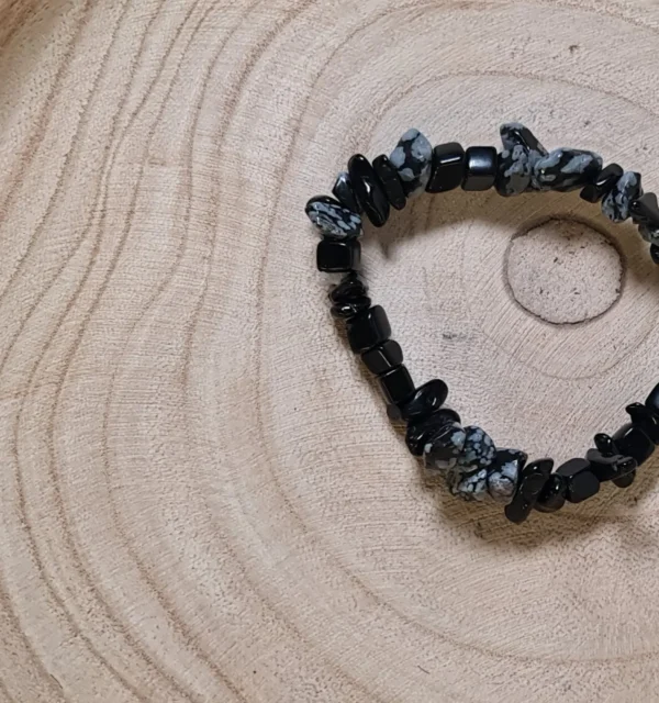 Pulsera obsidiana nevada chips