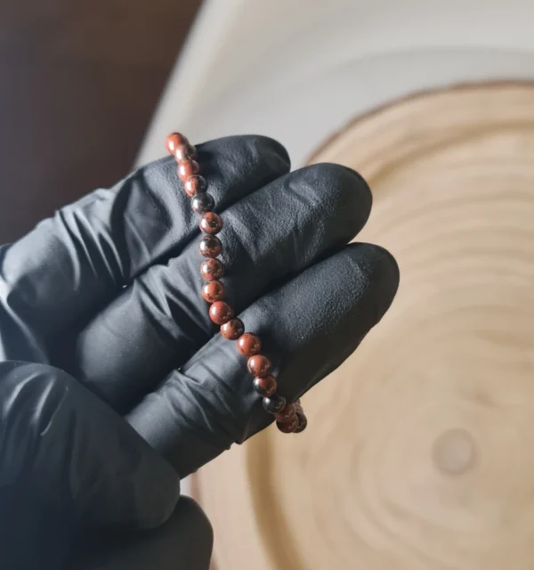 Pulsera obsidiana pulida