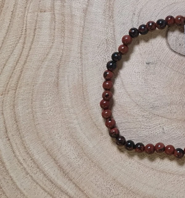 Pulsera obsidiana pulida