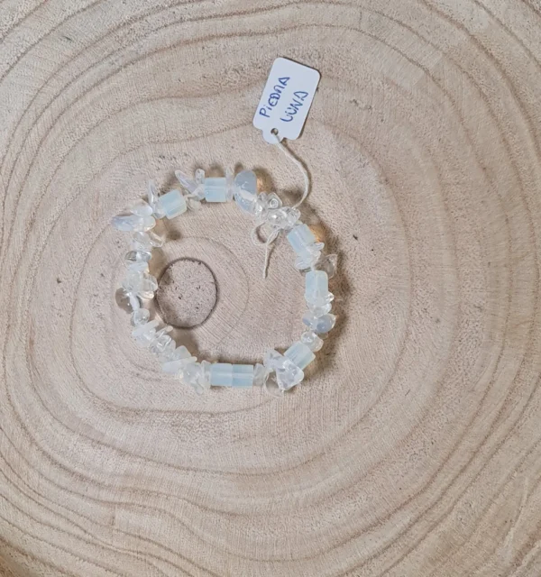 Pulsera piedra luna chips