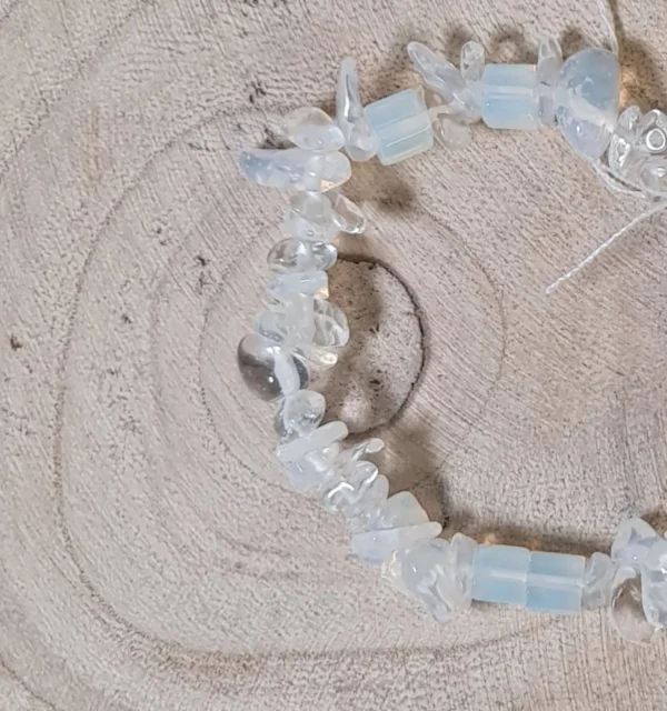 Pulsera piedra luna chips