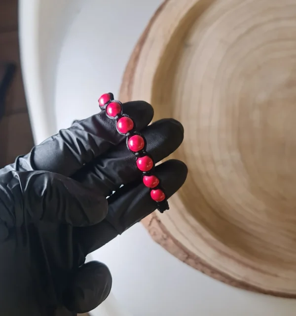 Pulsera turquesa roja