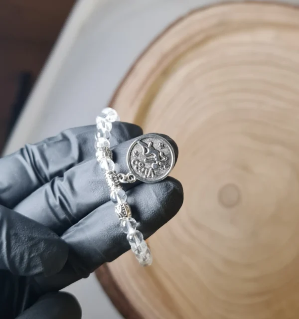 Pulsera virgo cuarzo blanco