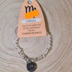 Pulsera virgo cuarzo blanco