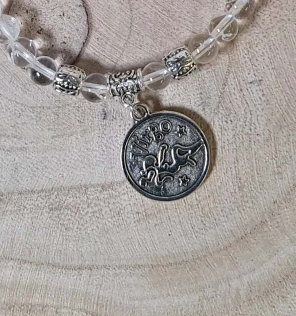 Pulsera virgo cuarzo blanco