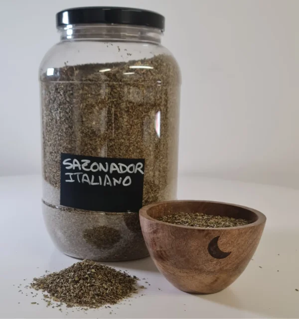 Sazonador italiano bote y cuenco