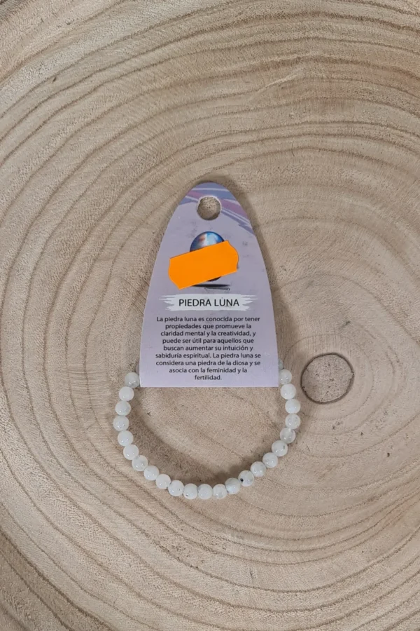 Pulsera Piedra Luna 6mm