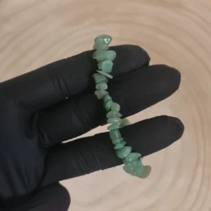 Pulsera cuarzo verde chips