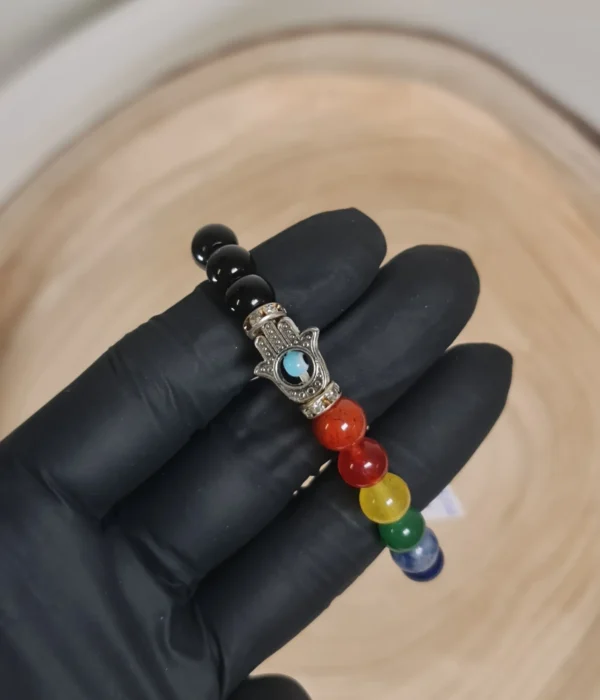 Pulsera Obsidiana 7 Chakras 8mm