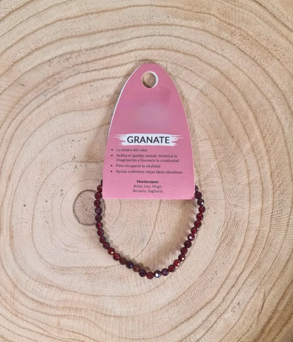 Pulsera Citrino Facetada 6mm