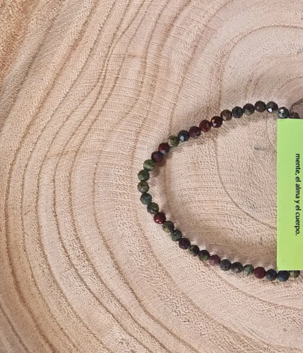 Pulsera Jaspe Facetada 4mm