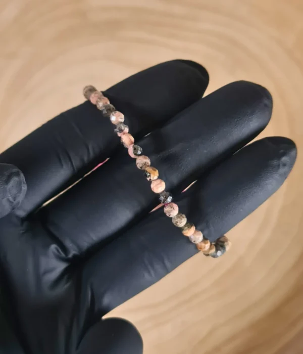 Pulsera Rodocrosita Facetada 4mm