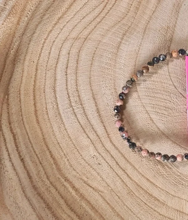 Pulsera Rodocrosita Facetada 4mm