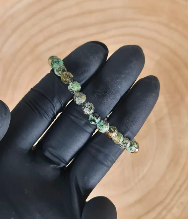 Pulsera Turquesa Facetada 6mm
