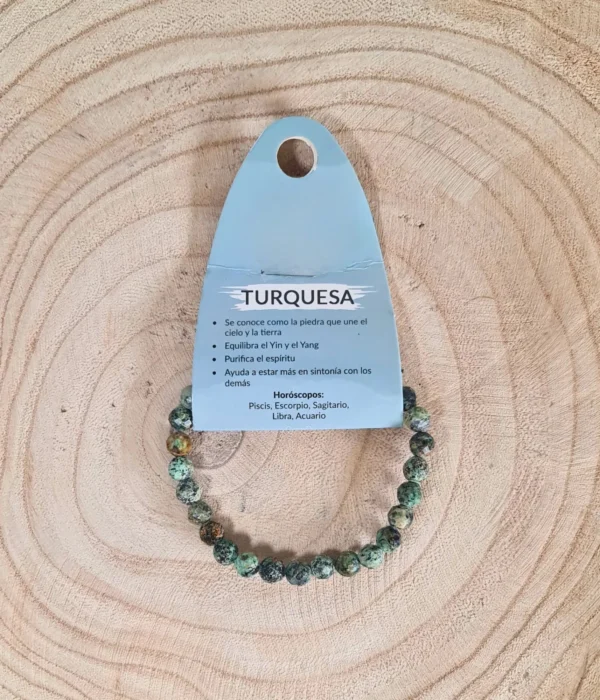 Pulsera Turquesa Facetada 6mm
